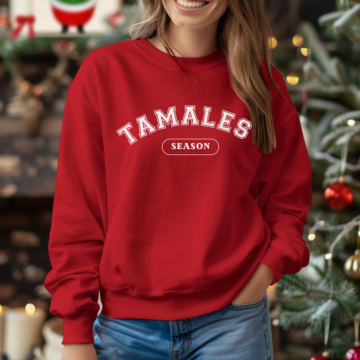Tamales Season Sweatshirt – Sudadera Unisex Pa’ la Temporada Más Rica del Año