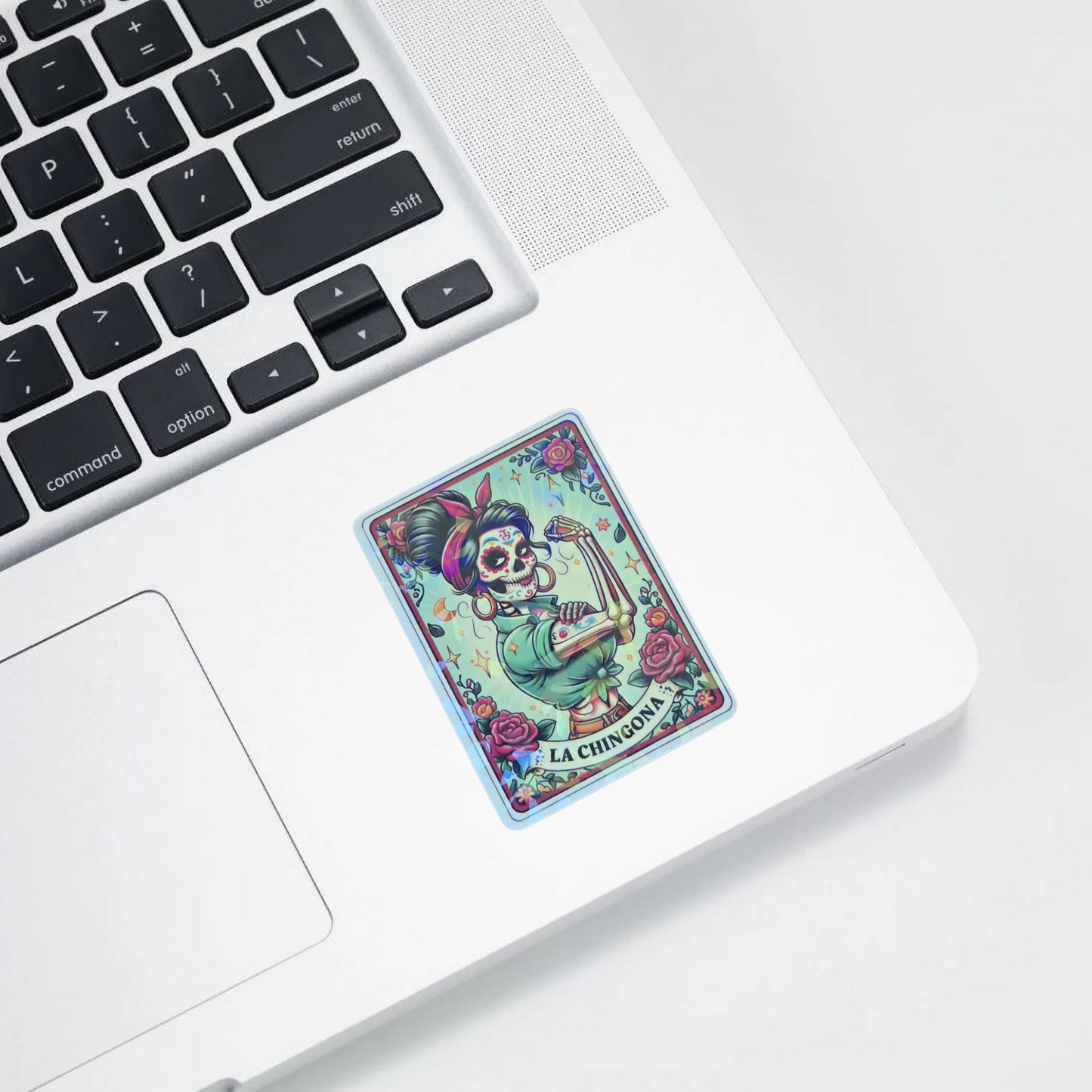 La Chingona – Die Cut Holographic Sticker | Empowered, Bold & Mexa AF 💪🌹✨