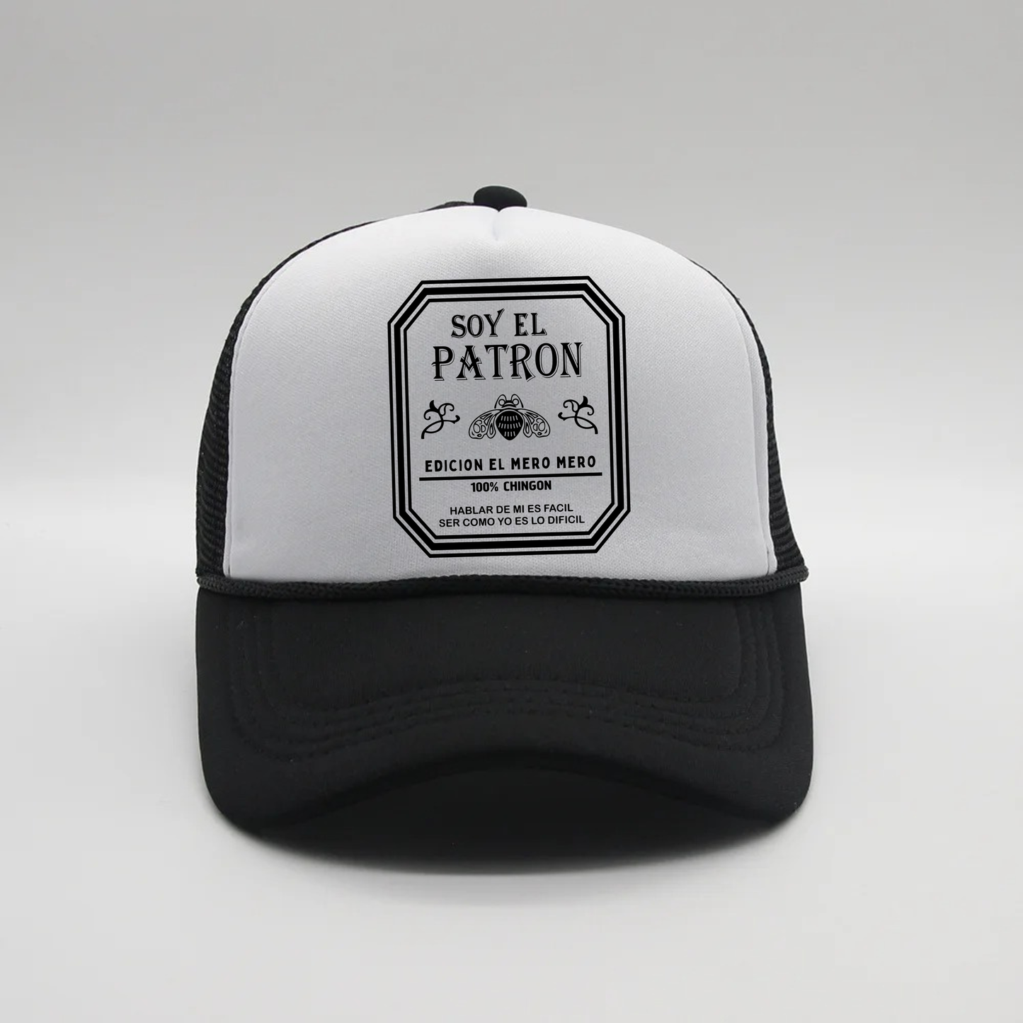 Soy El Patrón Trucker Hat – Gorra Negra Edición El Mero Mero