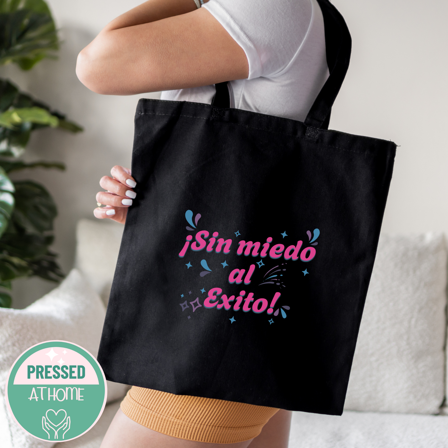 Sin Miedo al Éxito Tote Bag – Bold Latina Empowerment Bag | Bolsa Reusable con Sazón y Poder