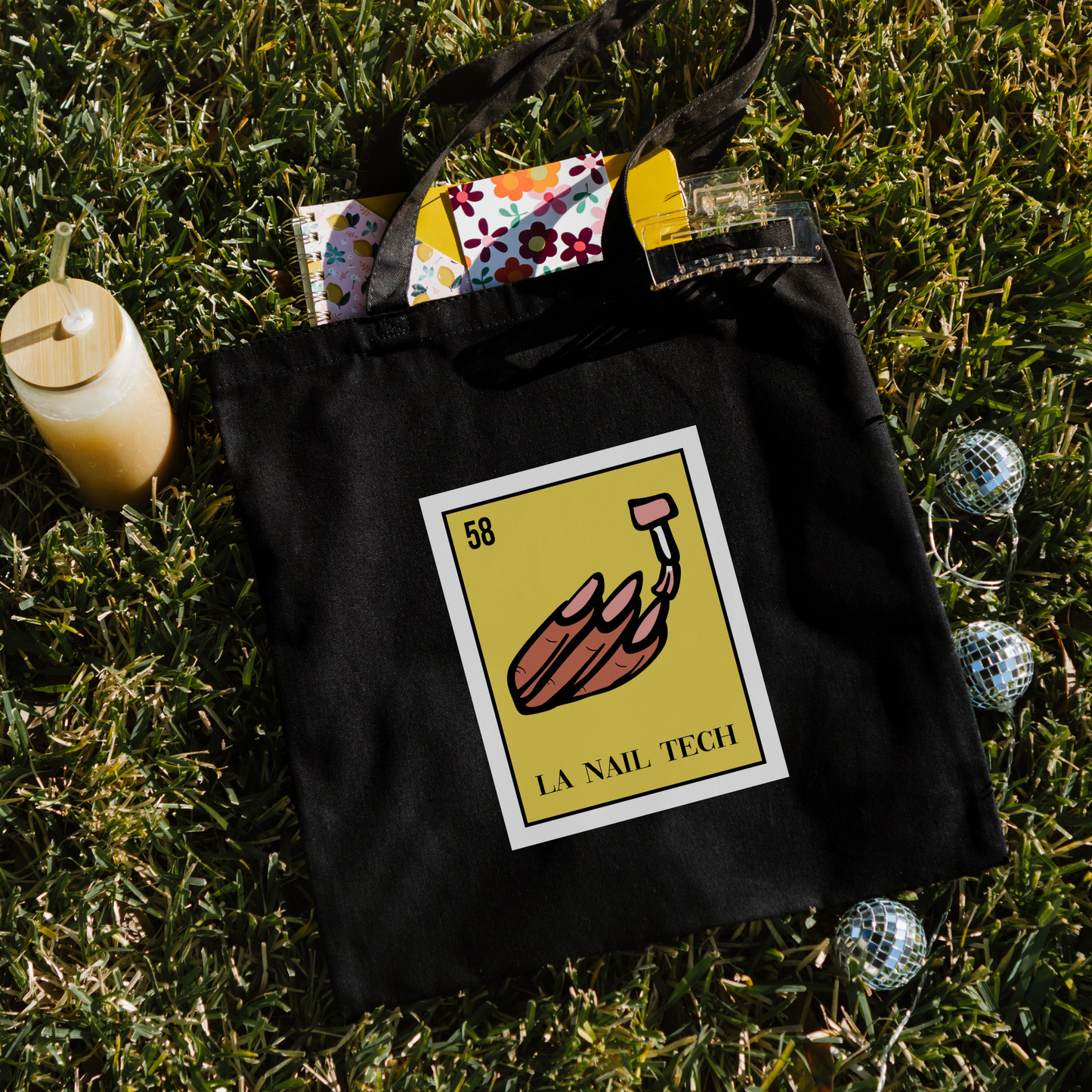 Nail Tech Lotería Tote Bag | Bolsa Tote de Lotería para Manicuristas