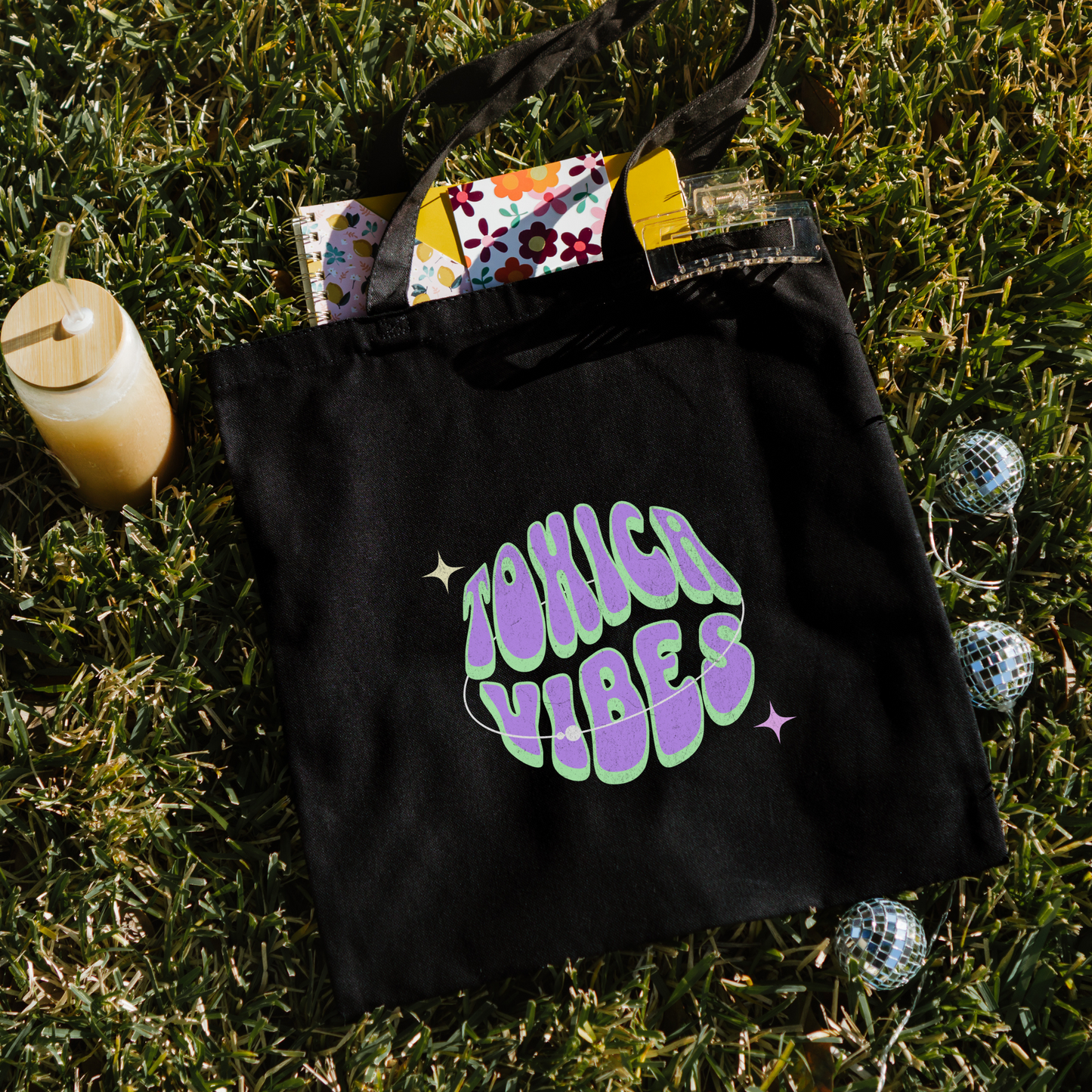 Tóxica Vibes Tote Bag - Funny & Bold Latina Bag | Bolsa Divertida con Actitud