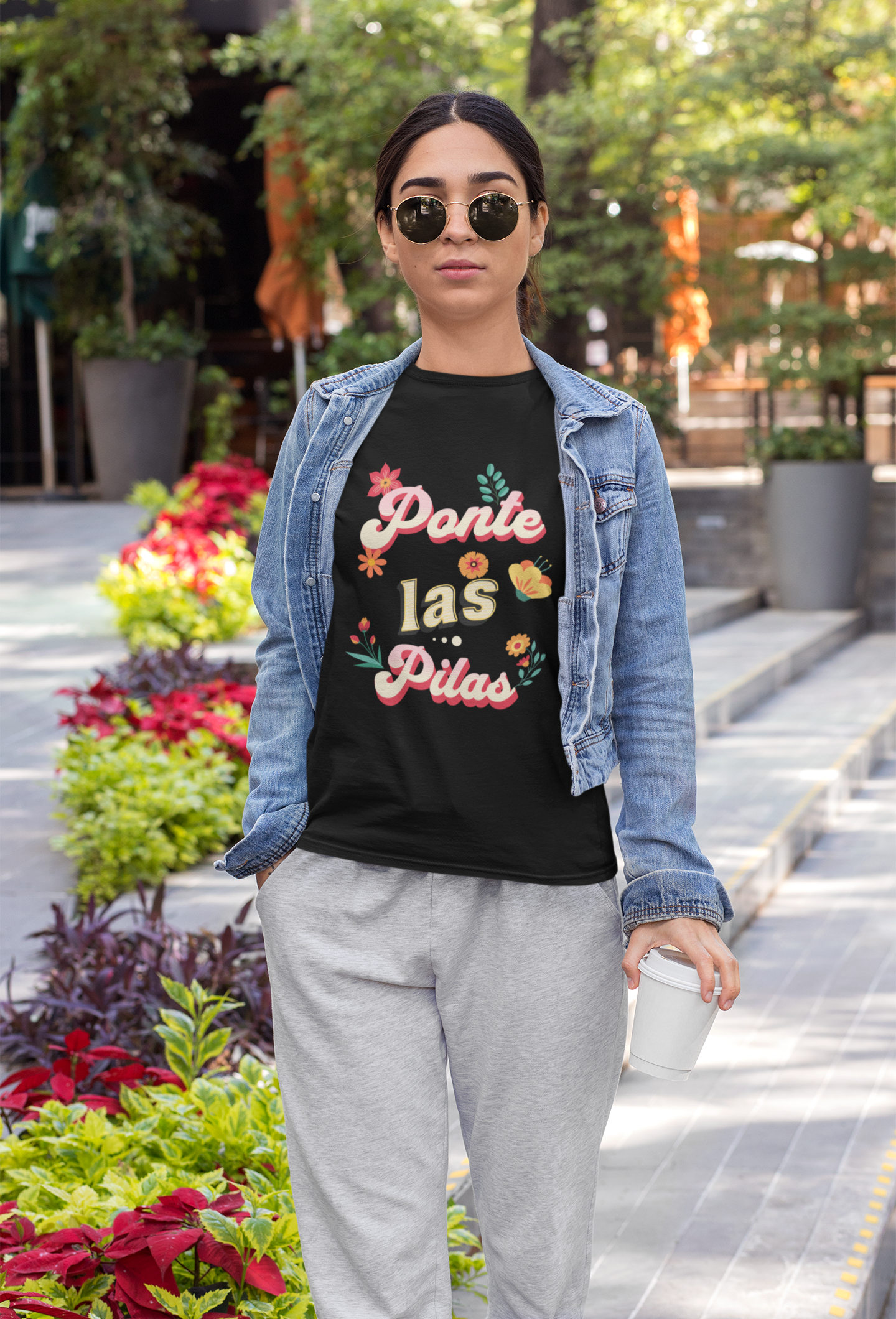 Ponte Las Pilas Graphic Tee - Motivational & Fun Latinx Shirt | Camiseta con Energía y Actitud