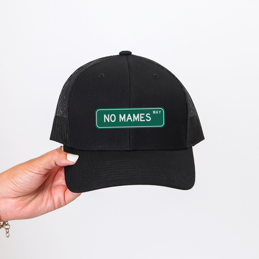 No Mames Way Trucker Hat – Gorra Negra con Humor y Actitud Mexicana