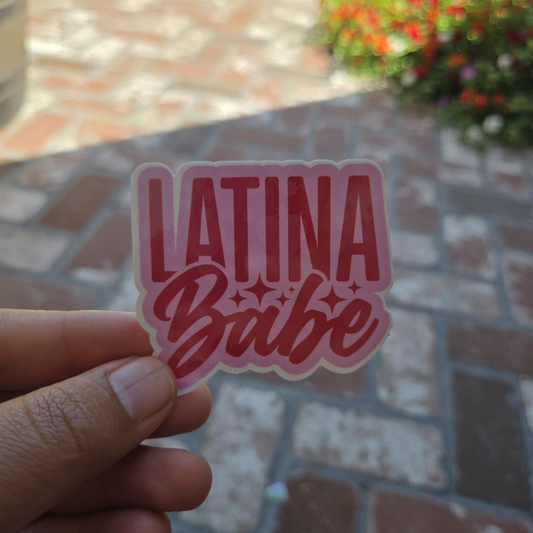 Latina Babe – Die Cut Holographic Sticker | Bold, Bilingual & Bellísima 💅✨