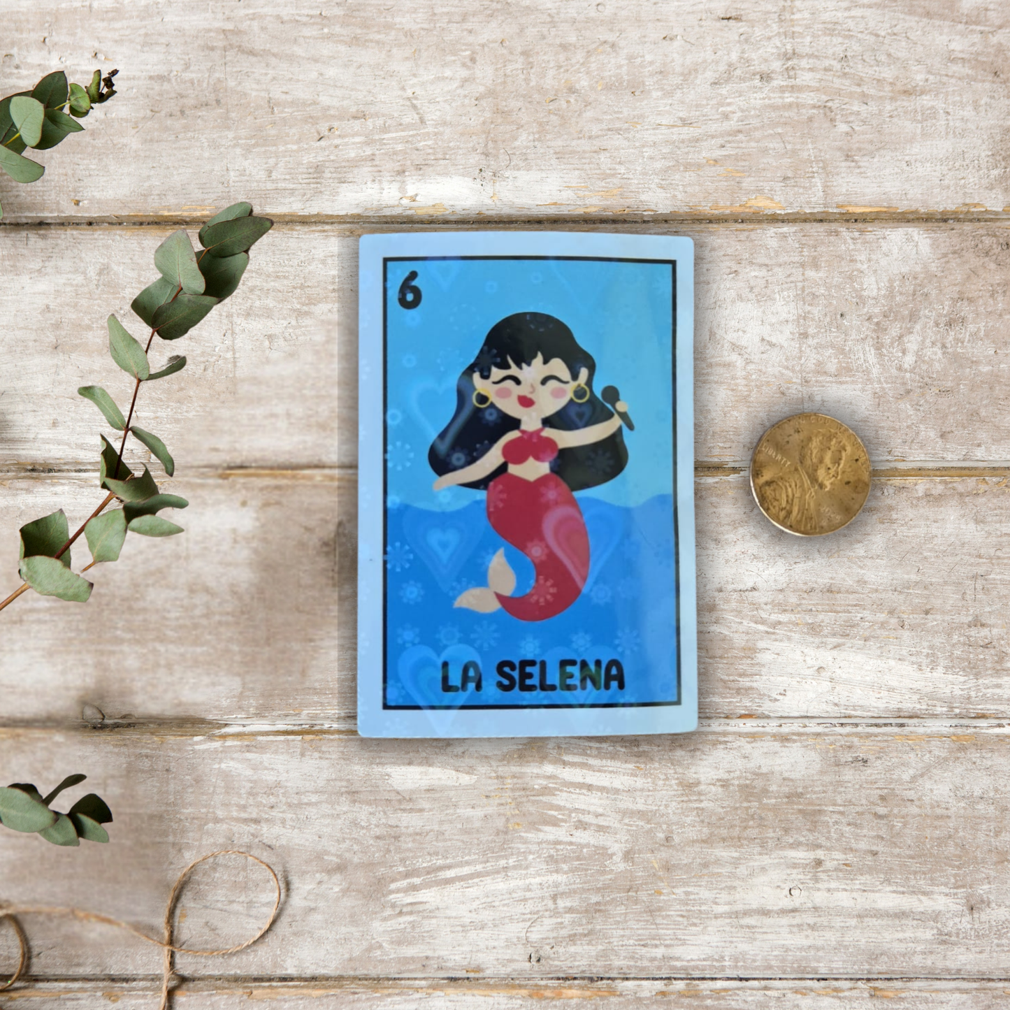 La Selena – Die Cut Holographic Sticker | Cute, Cultural & Full of Bidi Bidi Power 🎤✨