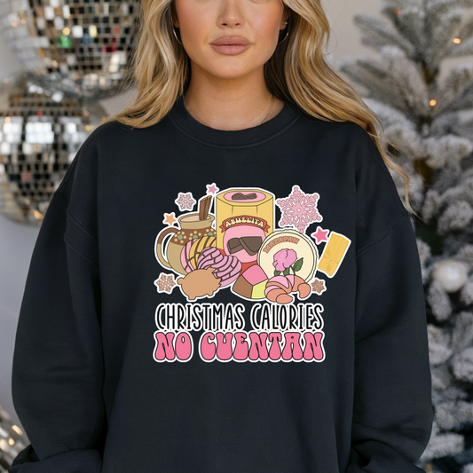 Christmas Calories No Cuentan Sweatshirt – Sudadera Unisex con Dulce Sazón Navideño