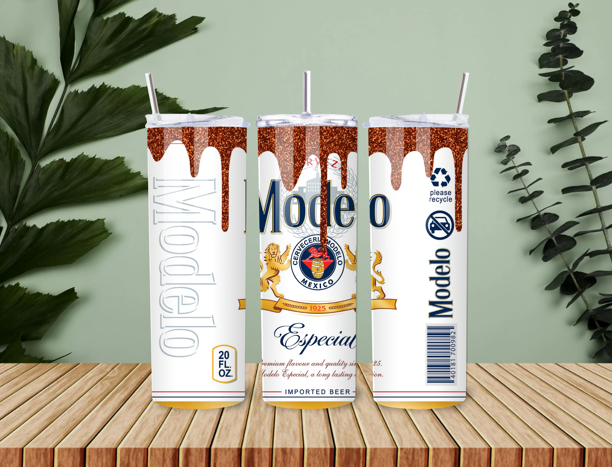 Modelo Especial Tumbler – 20oz Beer-Inspired Stainless Steel Cup with ...