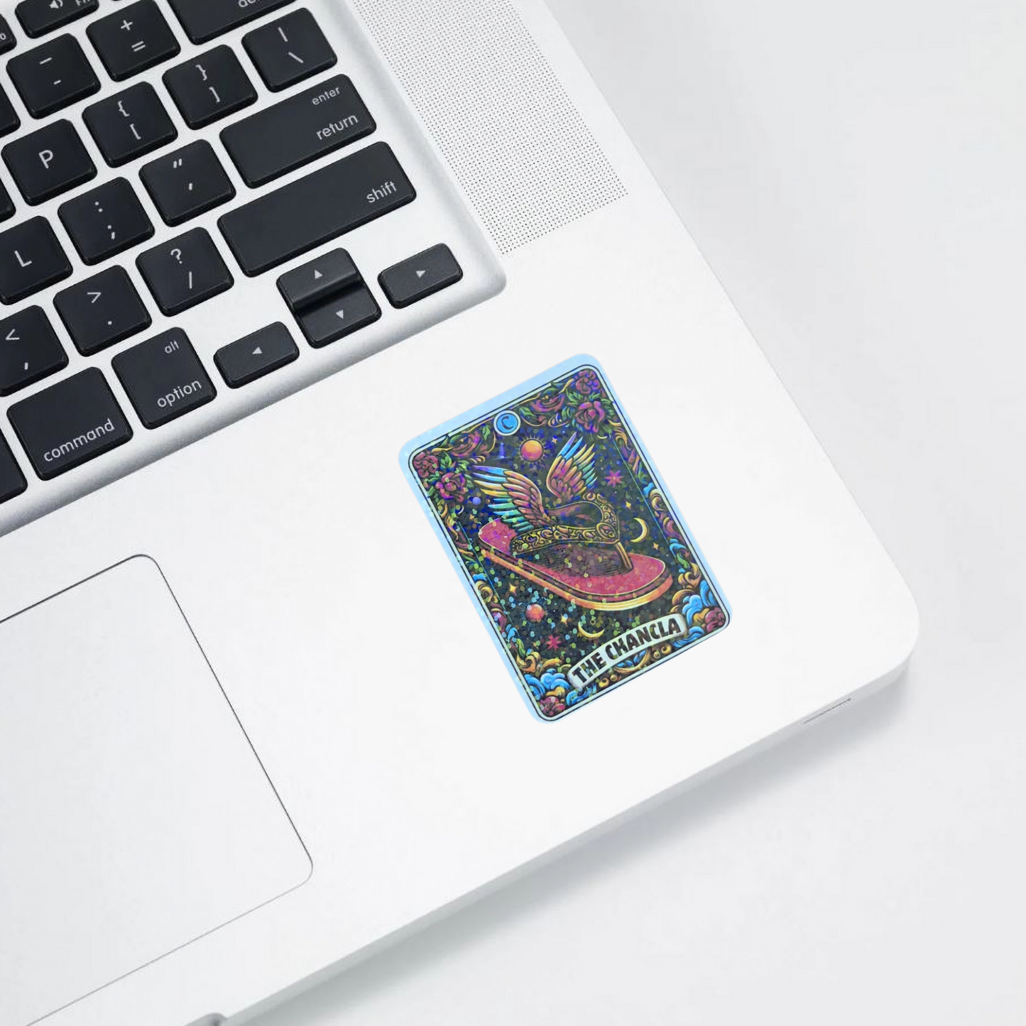 The Chancla – Holographic Sticker | Cultura, Magia y Amenaza Voladora ✨👡