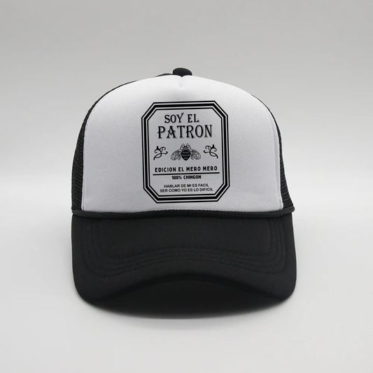 Soy El Patrón Trucker Hat – Gorra Negra Edición El Mero Mero