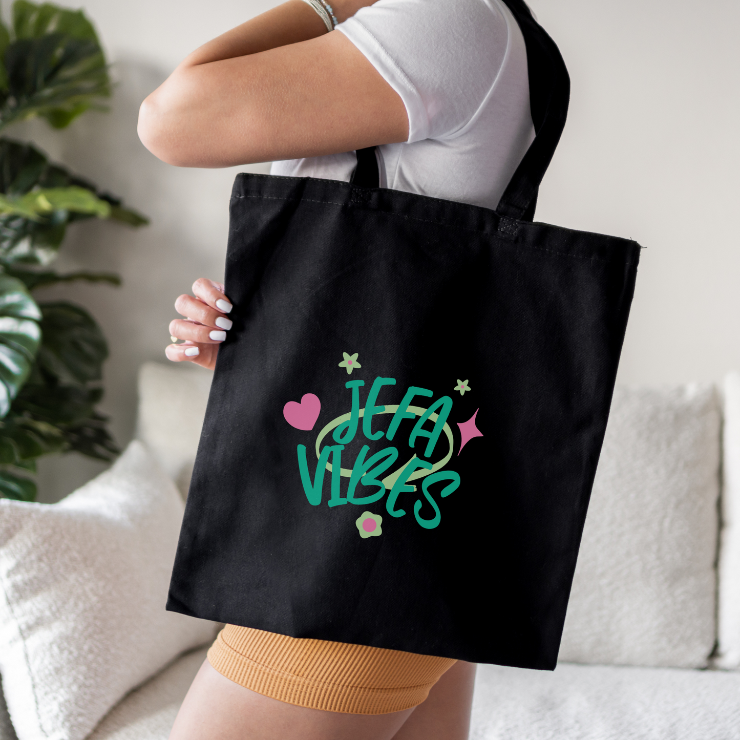 Jefa Vibes Tote Bag - Boss Babe & Latina Empowerment Bag | Bolsa para Mujeres Poderosas