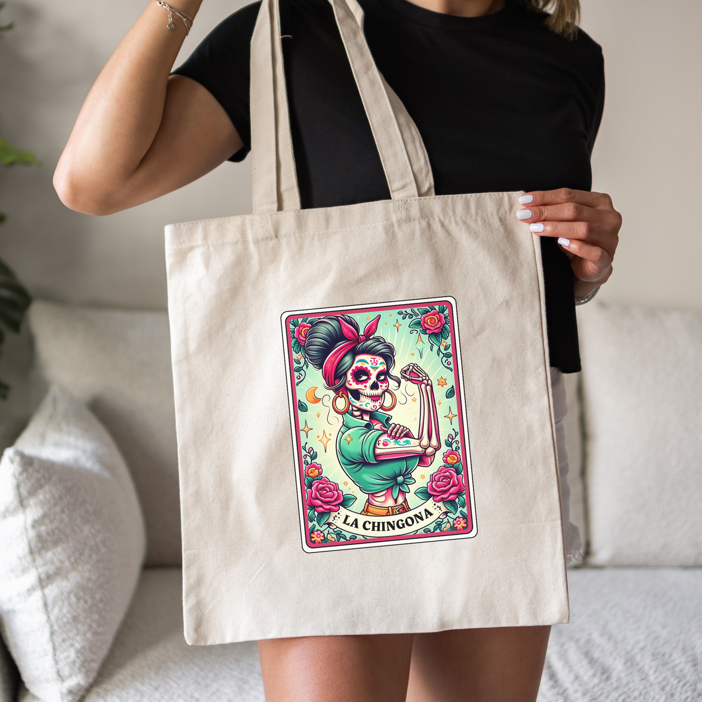 La Chingona Lotería Tote Bag – Bold, Fierce & 100% Chingona!