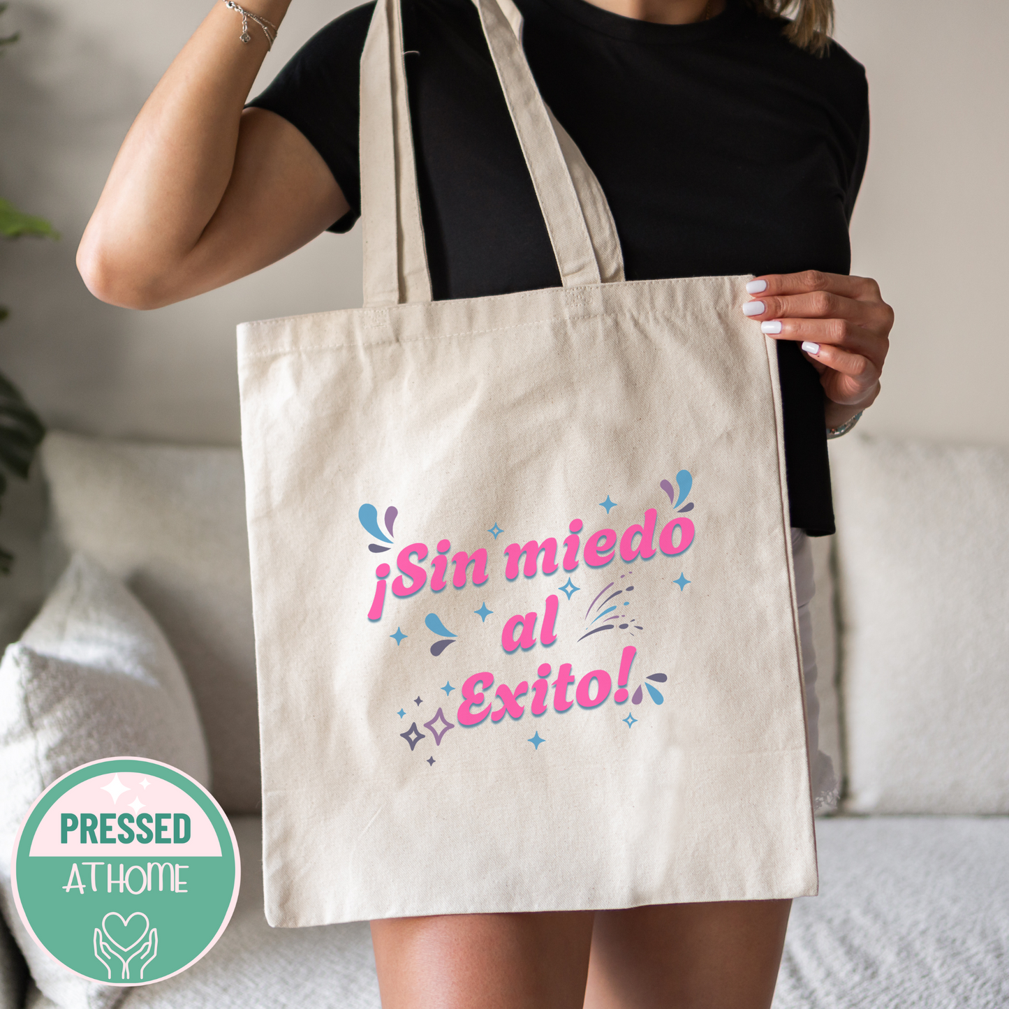 Sin Miedo al Éxito Tote Bag – Bold Latina Empowerment Bag | Bolsa Reusable con Sazón y Poder