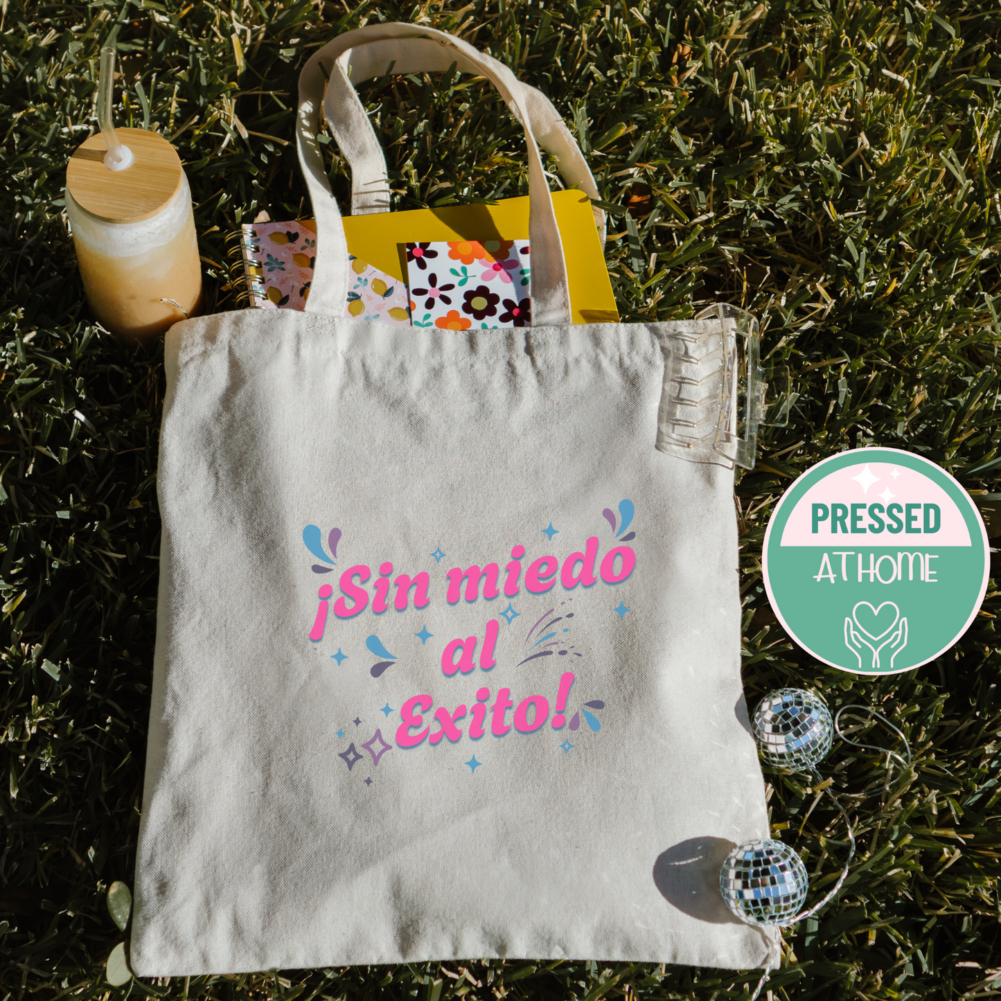 Sin Miedo al Éxito Tote Bag – Bold Latina Empowerment Bag | Bolsa Reusable con Sazón y Poder