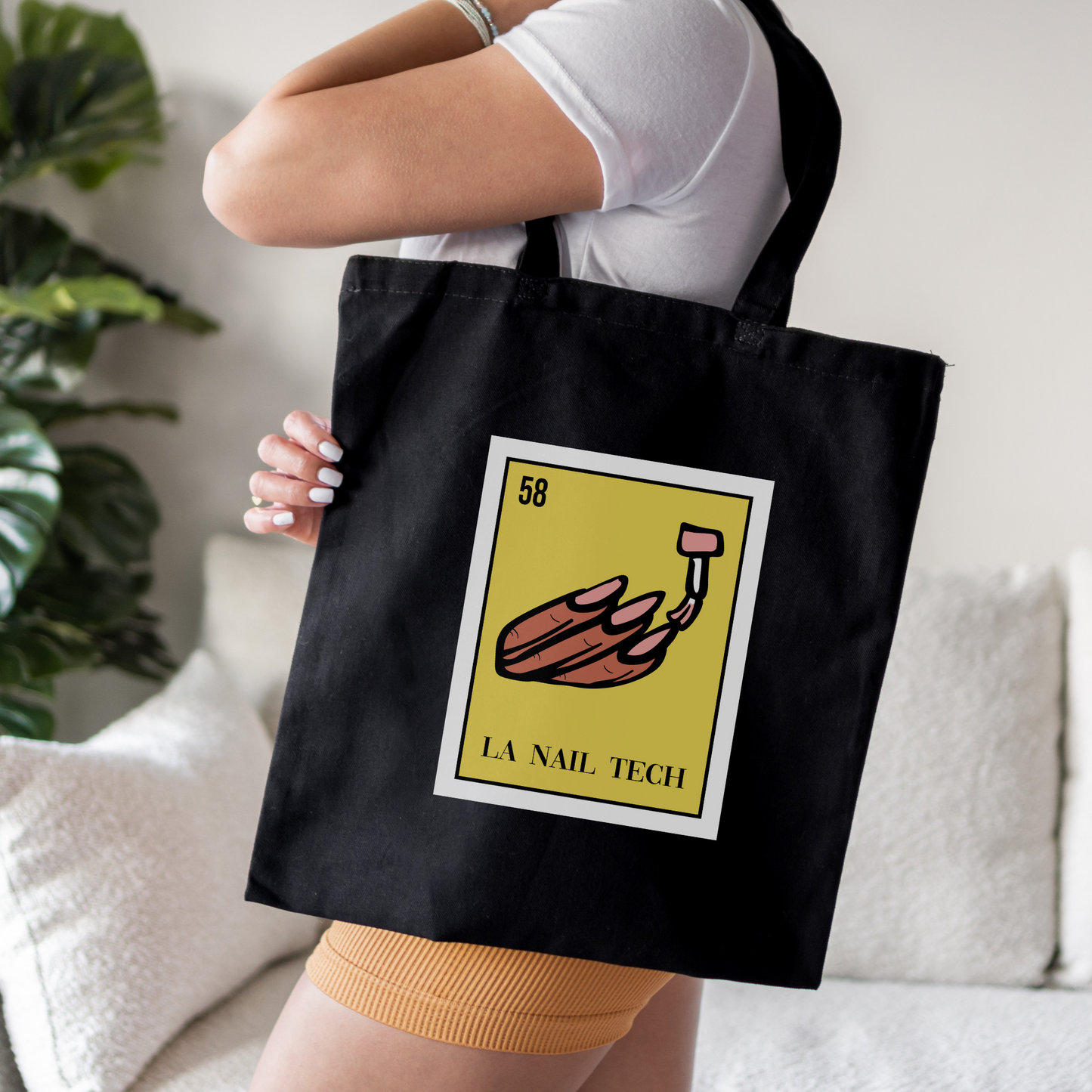 Nail Tech Lotería Tote Bag | Bolsa Tote de Lotería para Manicuristas