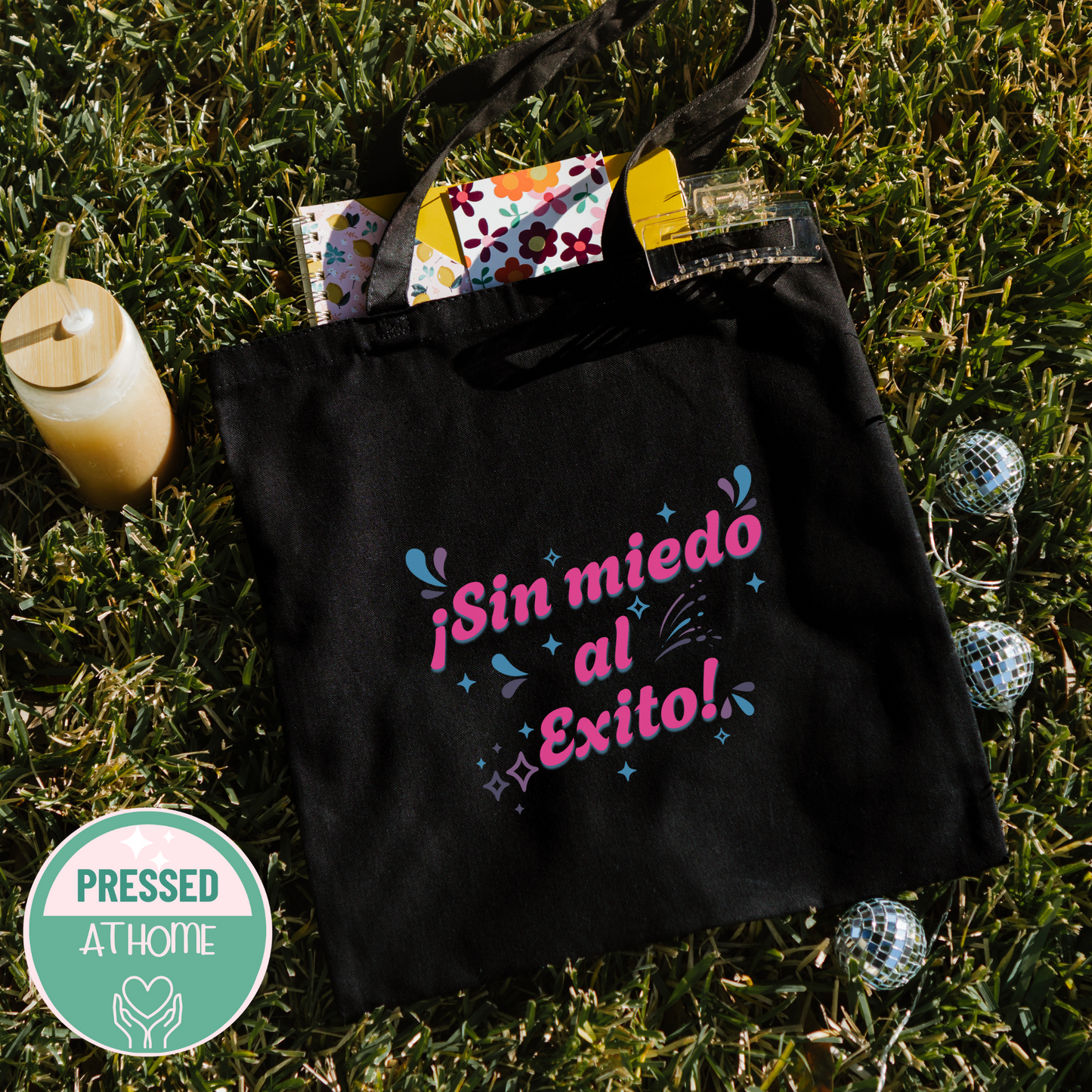 Sin Miedo al Éxito Tote Bag – Bold Latina Empowerment Bag | Bolsa Reusable con Sazón y Poder