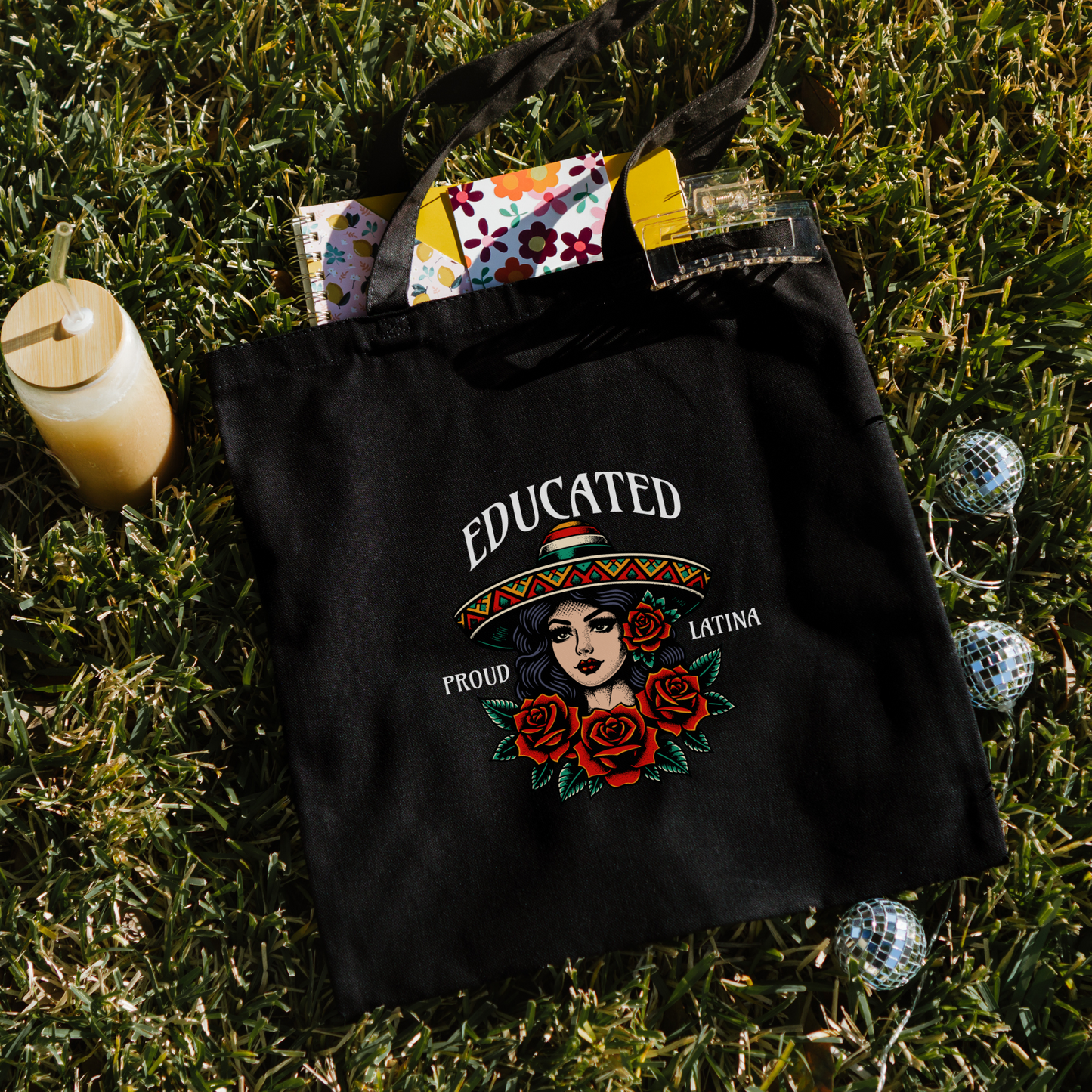 Educated Latina Tote Bag – Smart, Bold & Proud