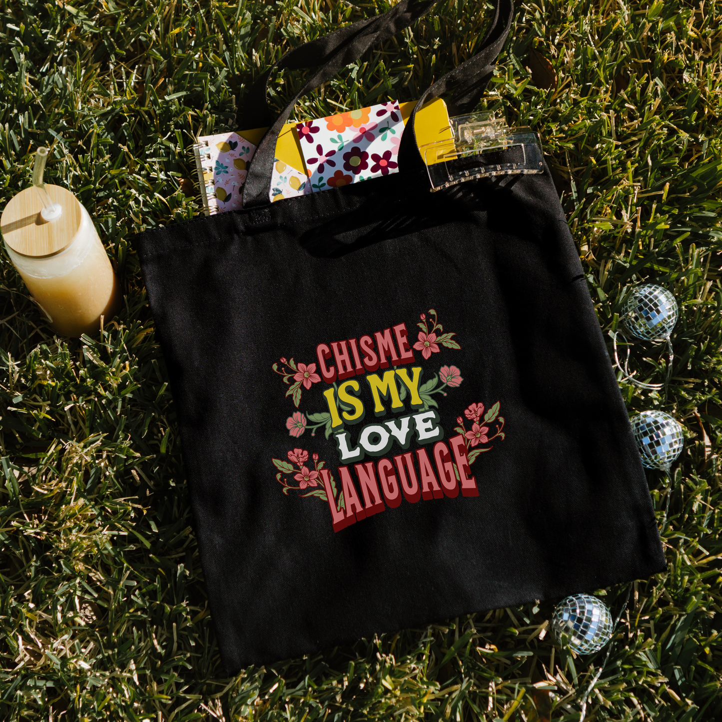 Chisme Is My Love Language Tote Bag - Funny & Relatable Latina Bag | Bolsa Divertida y Relatable