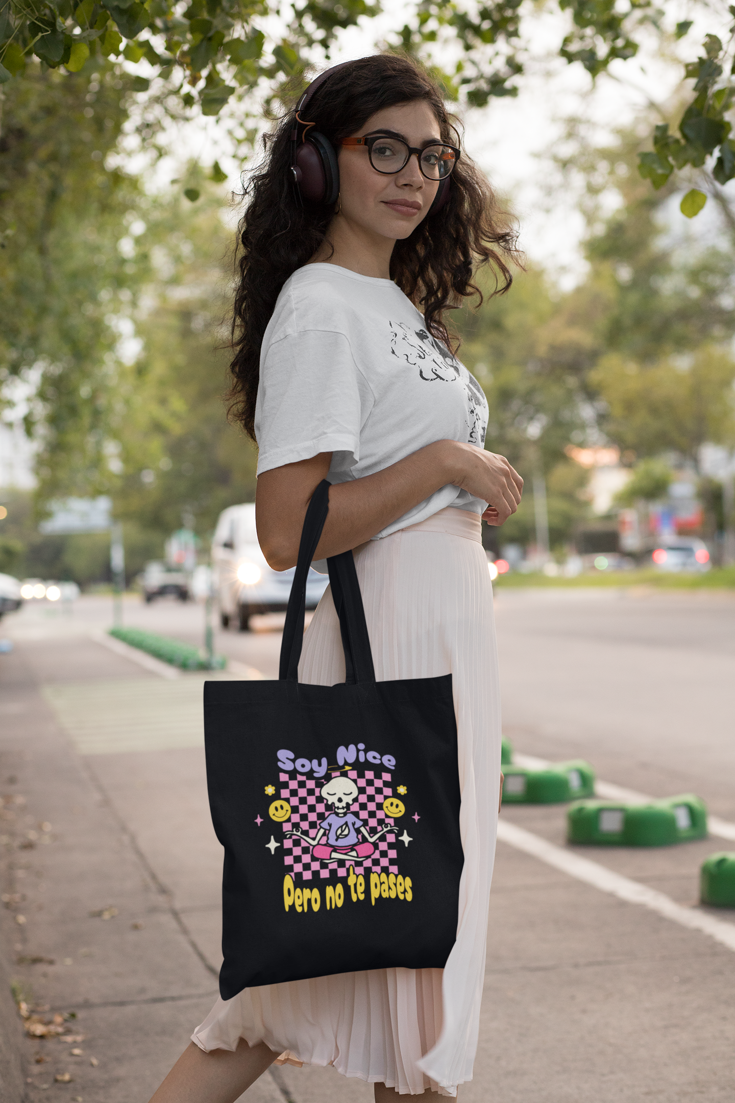 Soy Nice Pero No Te Pases Tote Bag - Funny & Sassy Latina Bag | Bolsa Divertida y con Actitud