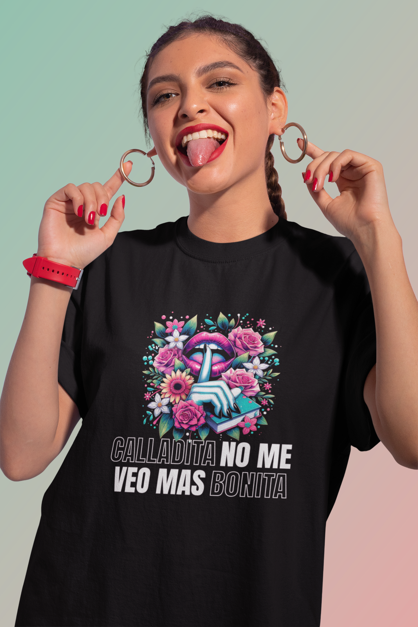 Calladita No Me Veo Más Bonita Graphic Tee - Feminist Latina Statement | Camiseta Poderosa y Empoderada